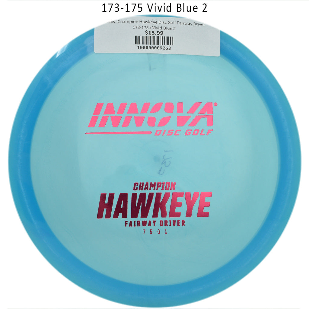 innova-champion-hawkeye-disc-golf-fairway-driver 173-175 Vivid Blue 2
