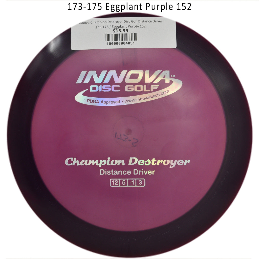 innova-champion-destroyer-disc-golf-distance-driver 173-175 Eggplant Purple 152