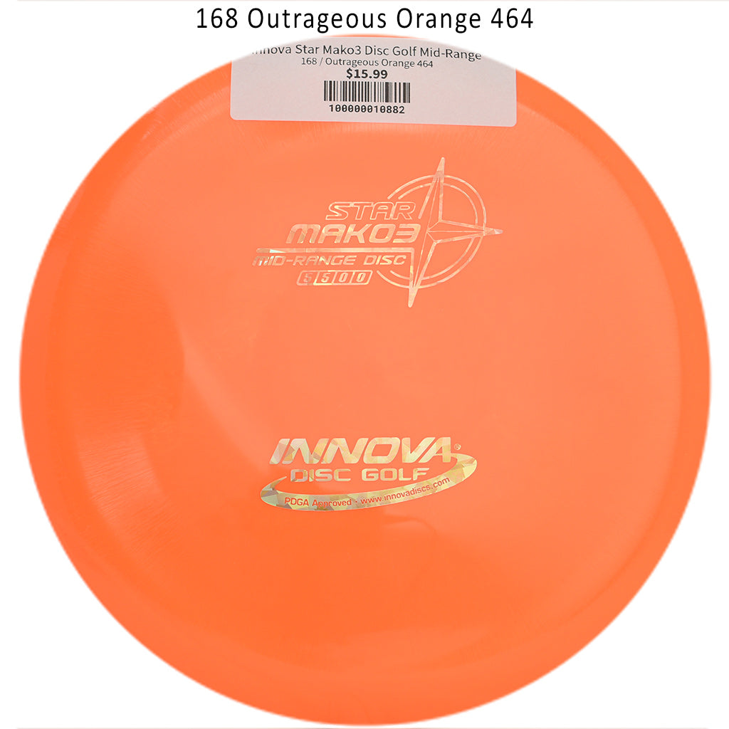 innova-star-mako3-disc-golf-mid-range 168 Outrageous Orange 464
