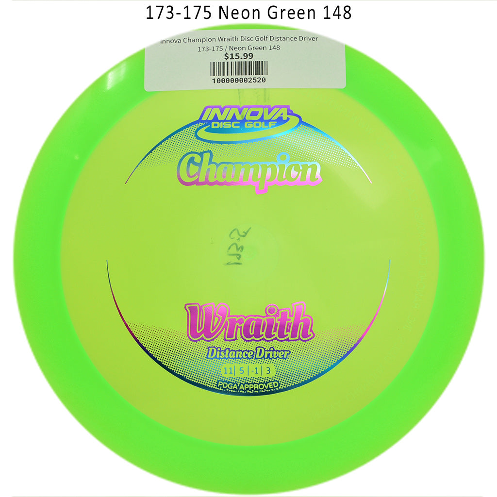 innova-champion-wraith-disc-golf-distance-driver 173-175 Neon Green 148 
