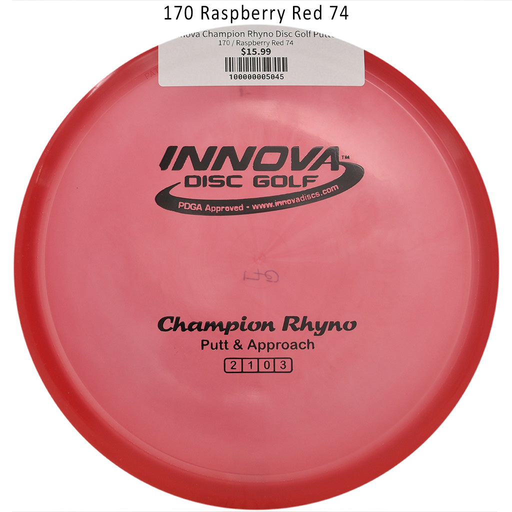 innova-champion-rhyno-disc-golf-putter 170 Raspberry Red 74 