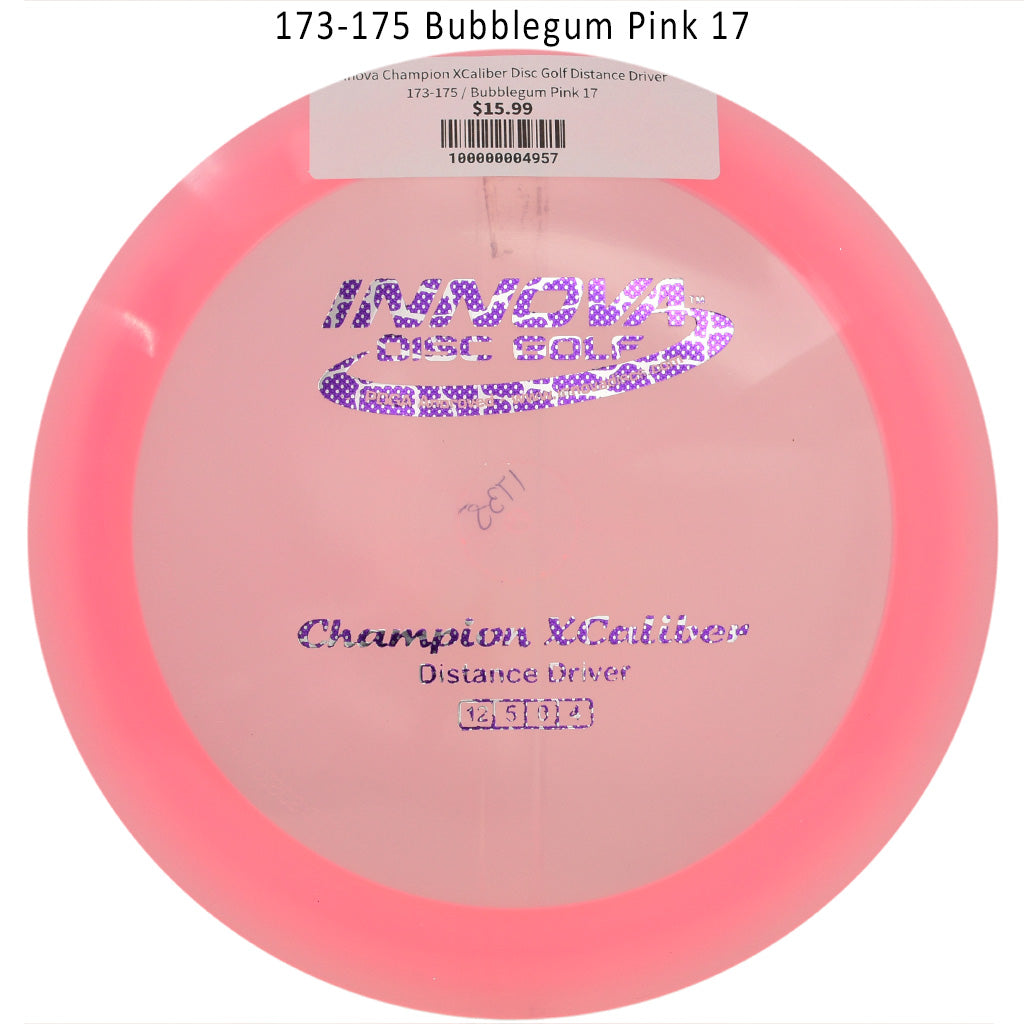 innova-champion-xcaliber-disc-golf-distance-driver 173-175 Bubblegum Pink 17 
