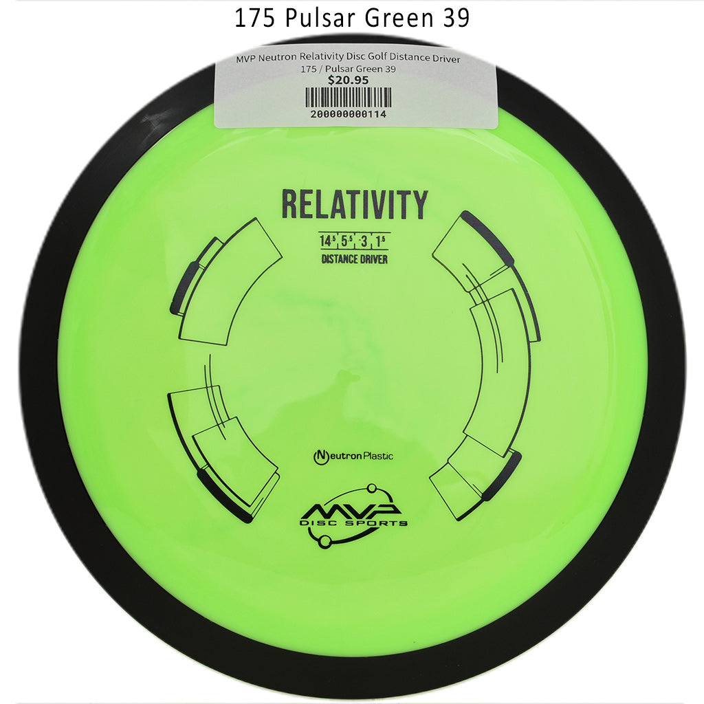 mvp-neutron-relativity-disc-golf-distance-driver 175 Pulsar Green 39 