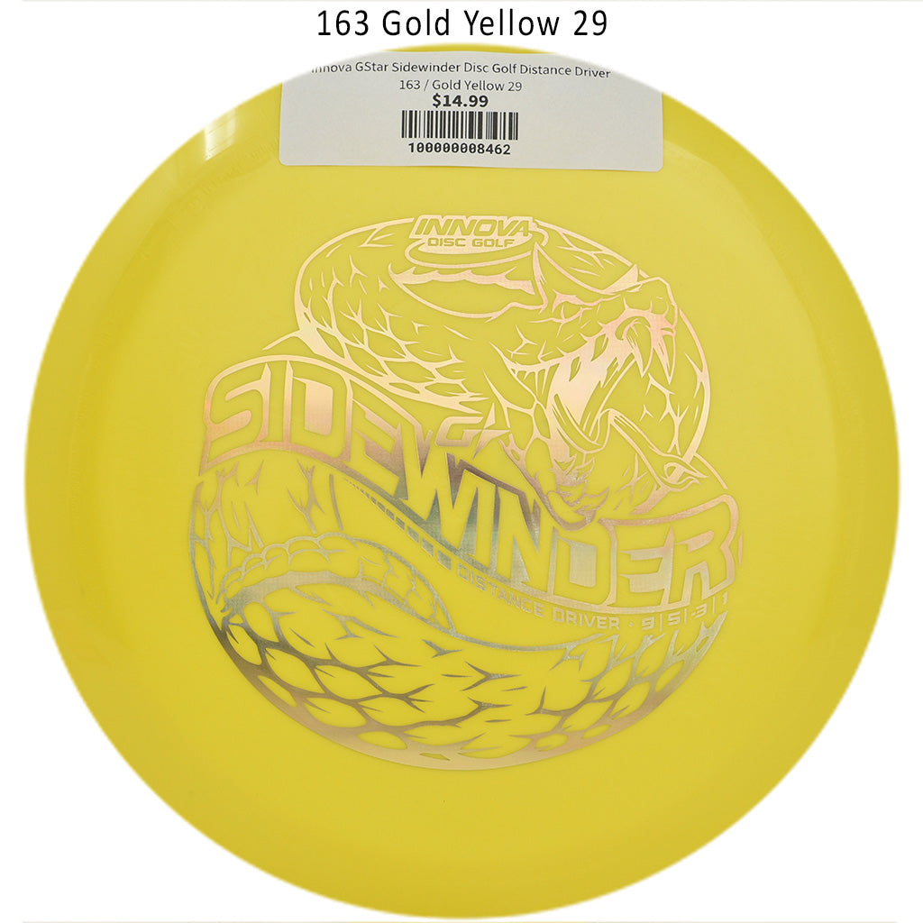 innova-gstar-sidewinder-disc-golf-distance-driver 163 Gold Yellow 29 
