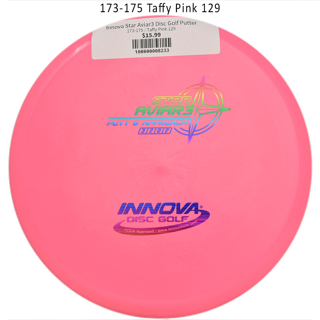 innova-star-aviar3-disc-golf-putter 173-175 Taffy Pink 129