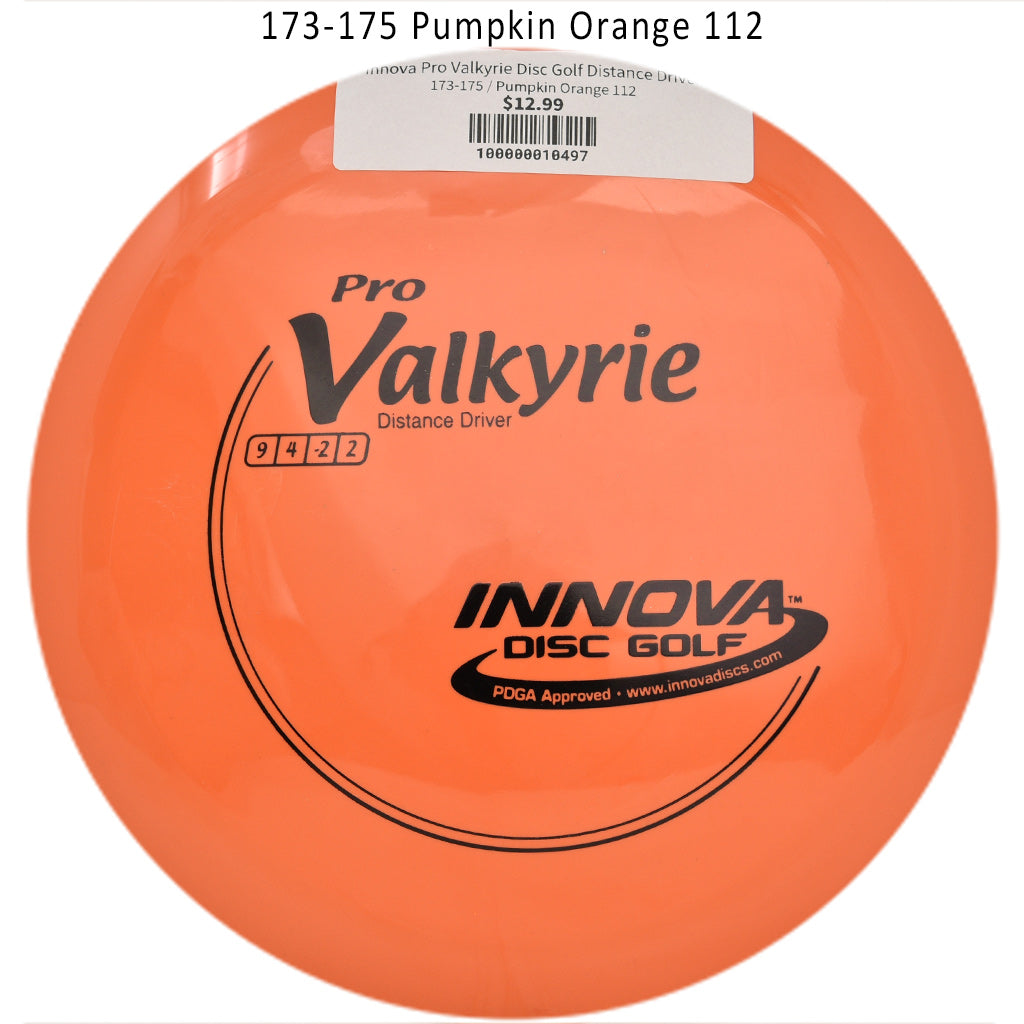 innova-pro-valkyrie-disc-golf-distance-driver 173-175 Pumpkin Orange 112