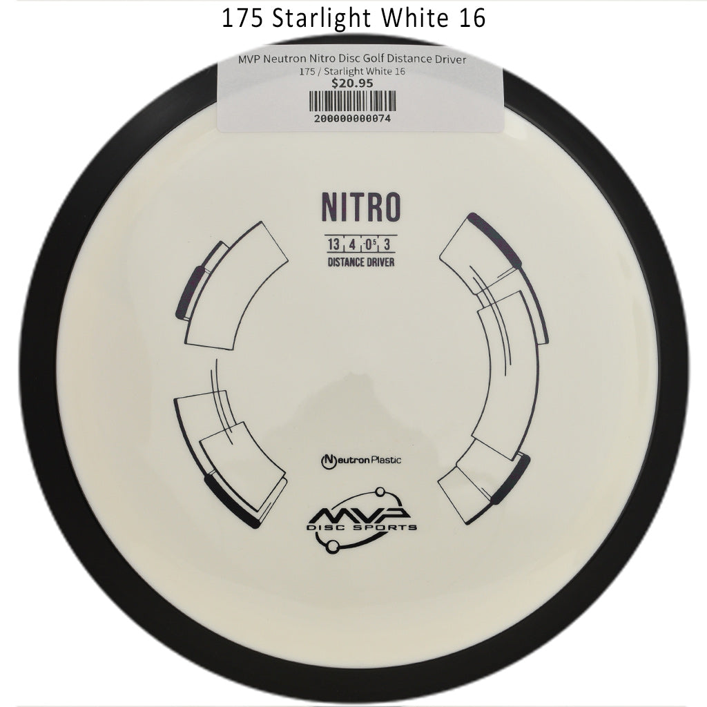 mvp-neutron-nitro-disc-golf-distance-driver 175 Starlight White 16 