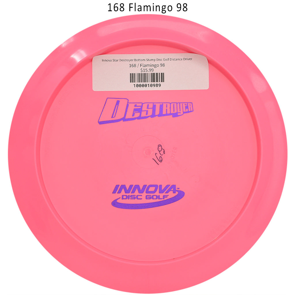 innova-star-destroyer-bottom-stamp-disc-golf-distance-driver 168 Flamingo 98