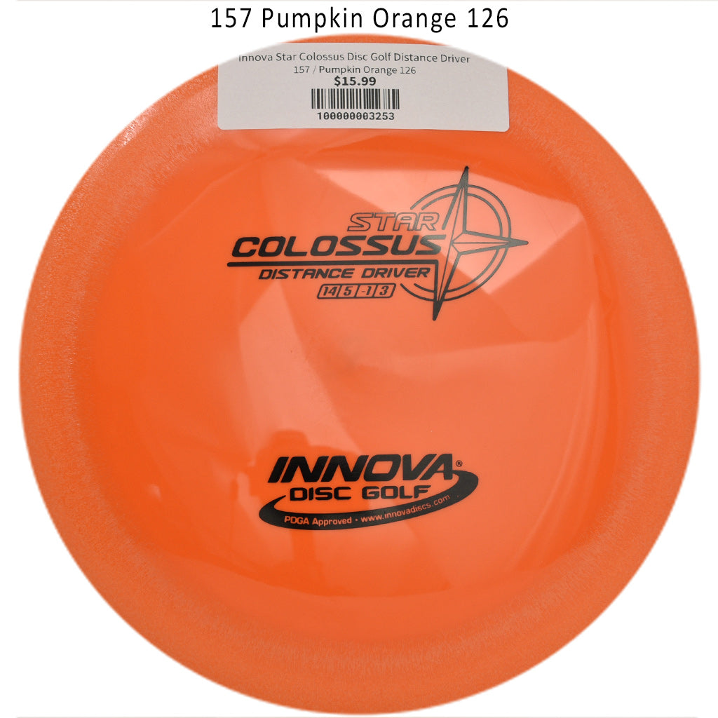 innova-star-colossus-disc-golf-distance-driver 157 Pumpkin Orange 126
