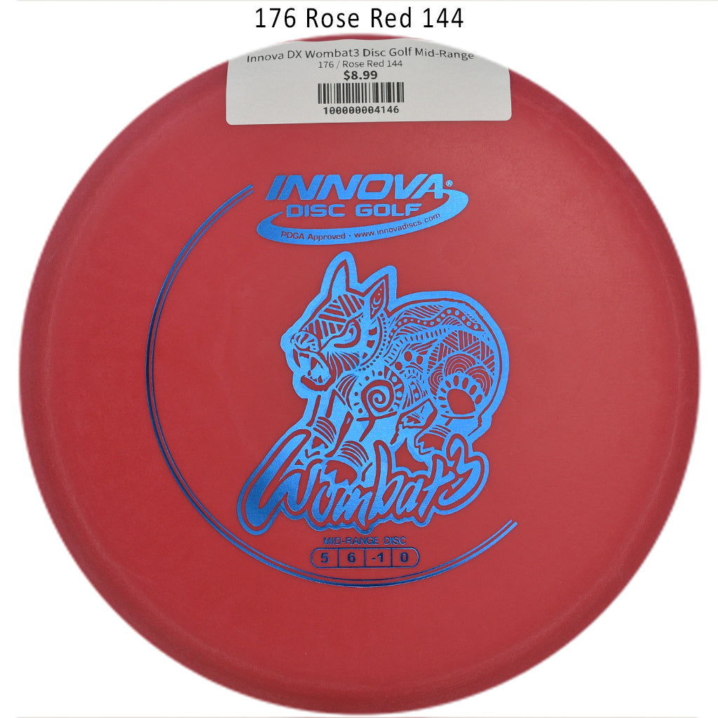 innova-dx-wombat3-disc-golf-mid-range 176 Rose Red 144 