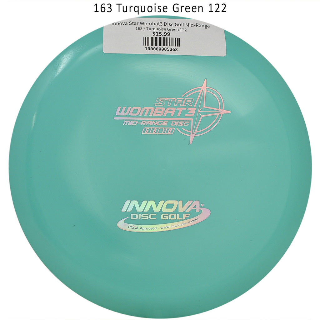 innova-star-wombat3-disc-golf-mid-range 163 Turquoise Green 122 
