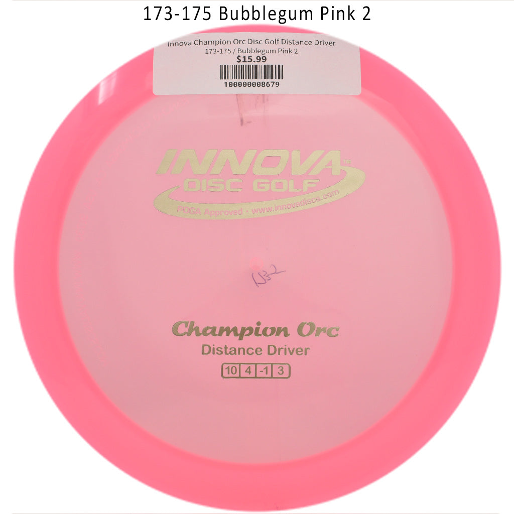 innova-champion-orc-disc-golf-distance-driver 173-175 Bubblegum Pink 2