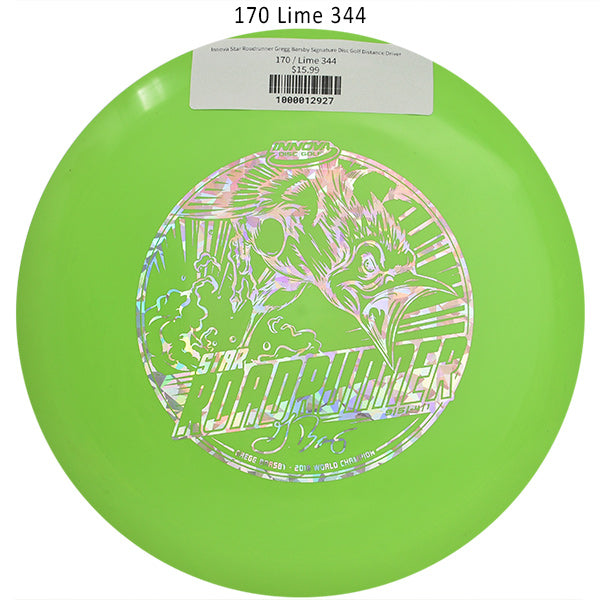 innova-star-roadrunner-gregg-barsby-signature-disc-golf-distance-driver 170 Lime 344