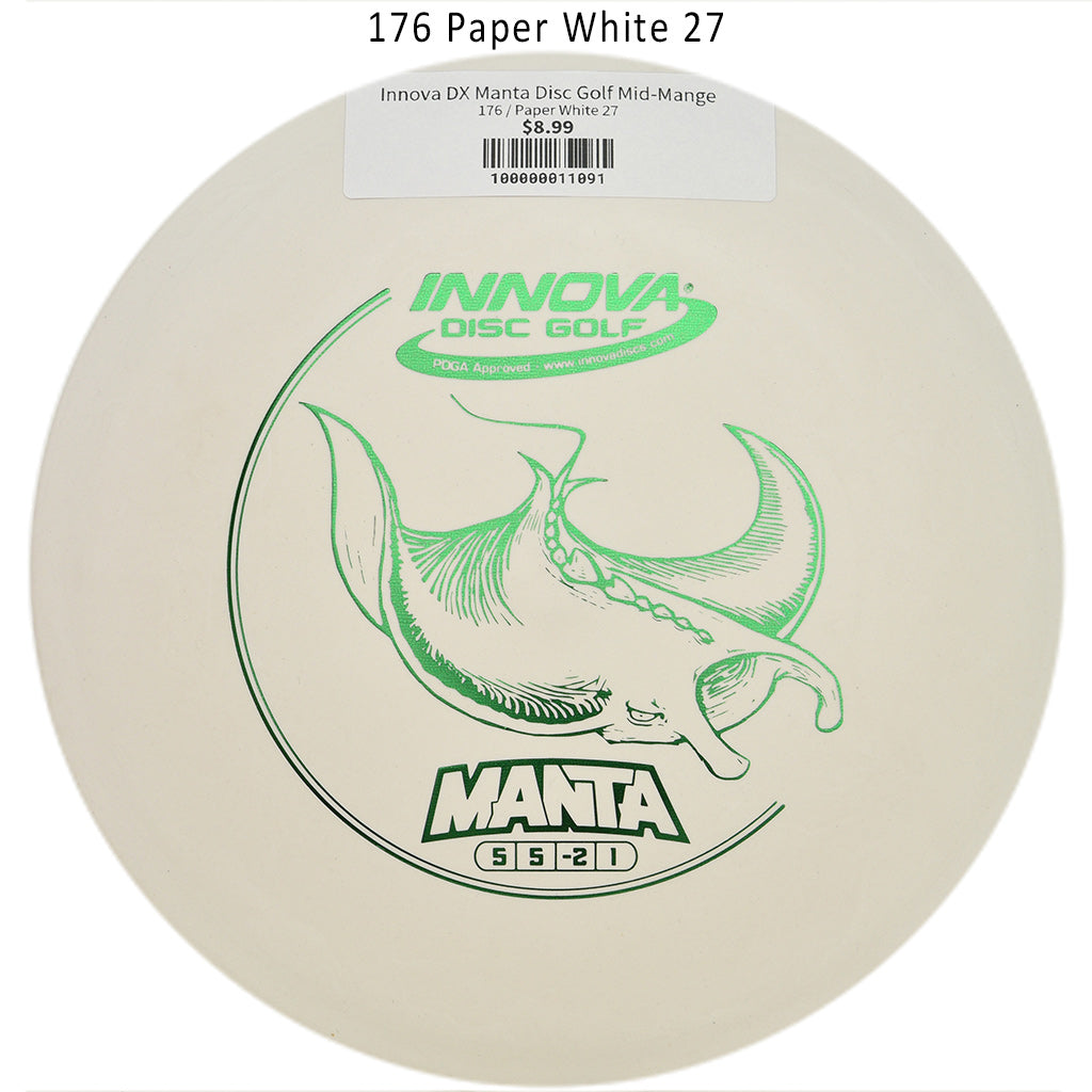innova-dx-manta-disc-golf-mid-mange 176 Paper White 27