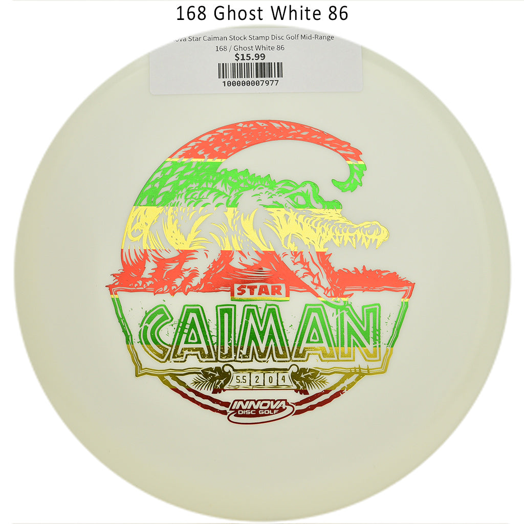 innova-star-caiman-stock-stamp-disc-golf-mid-range 168 Ghost White 86