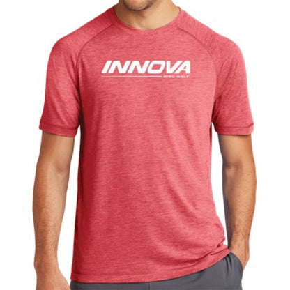 innova-fairway-tri-blend-performance-jersey-disc-golf-apparel XL Red Heather