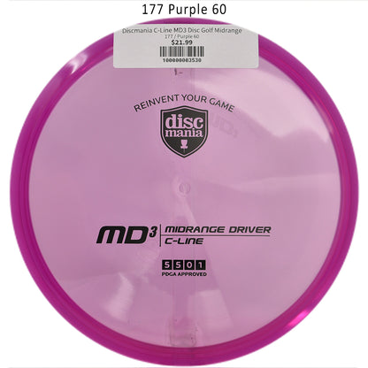 discmania-c-line-md3-disc-golf-midrange 177 Purple 60