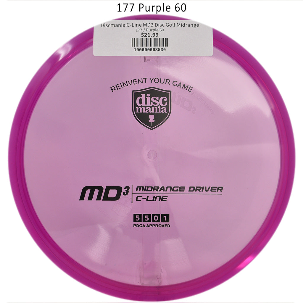 discmania-c-line-md3-disc-golf-midrange 177 Purple 60