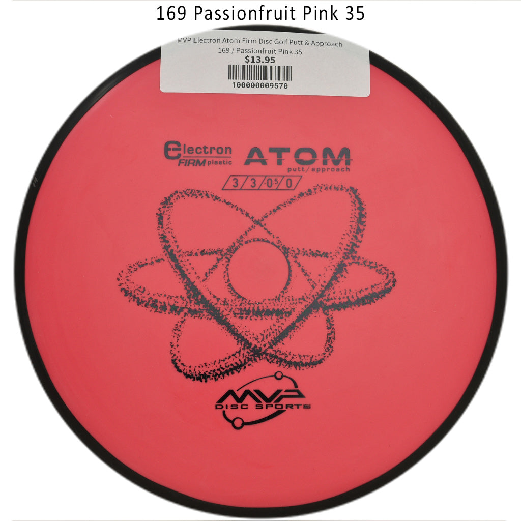 mvp-electron-atom-firm-disc-golf-putt-approach 169 Passionfruit Pink 35