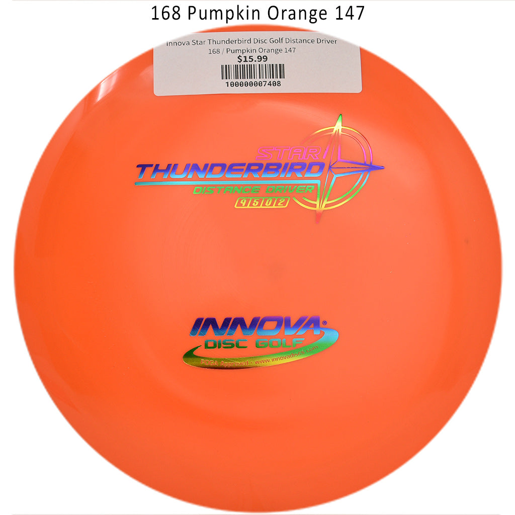 innova-star-thunderbird-disc-golf-distance-driver 168 Pumpkin Orange 147