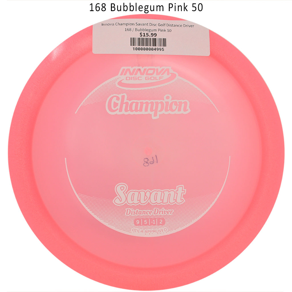 innova-champion-savant-disc-golf-distance-driver 168 Bubblegum Pink 50