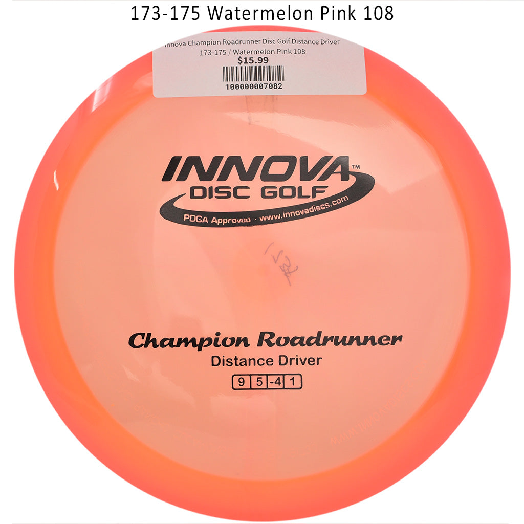 innova-champion-roadrunner-disc-golf-distance-driver 173-175 Watermelon Pink 108 