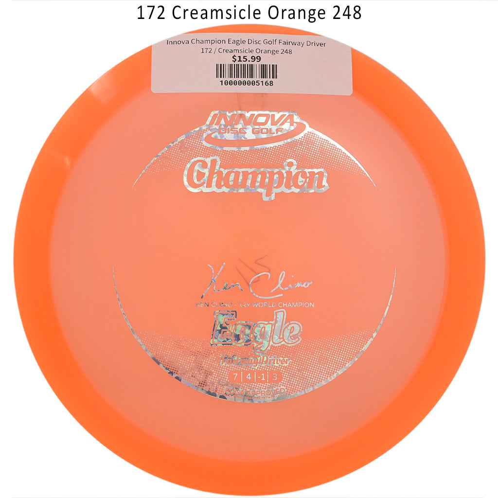 innova-champion-eagle-disc-golf-fairway-driver 172 Creamsicle Orange 248