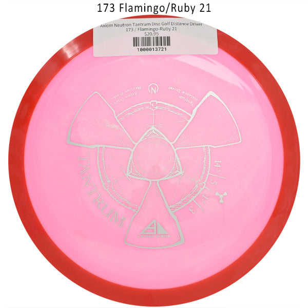 axiom-neutron-tantrum-disc-golf-distance-driver 173 Flamingo-Ruby 21 