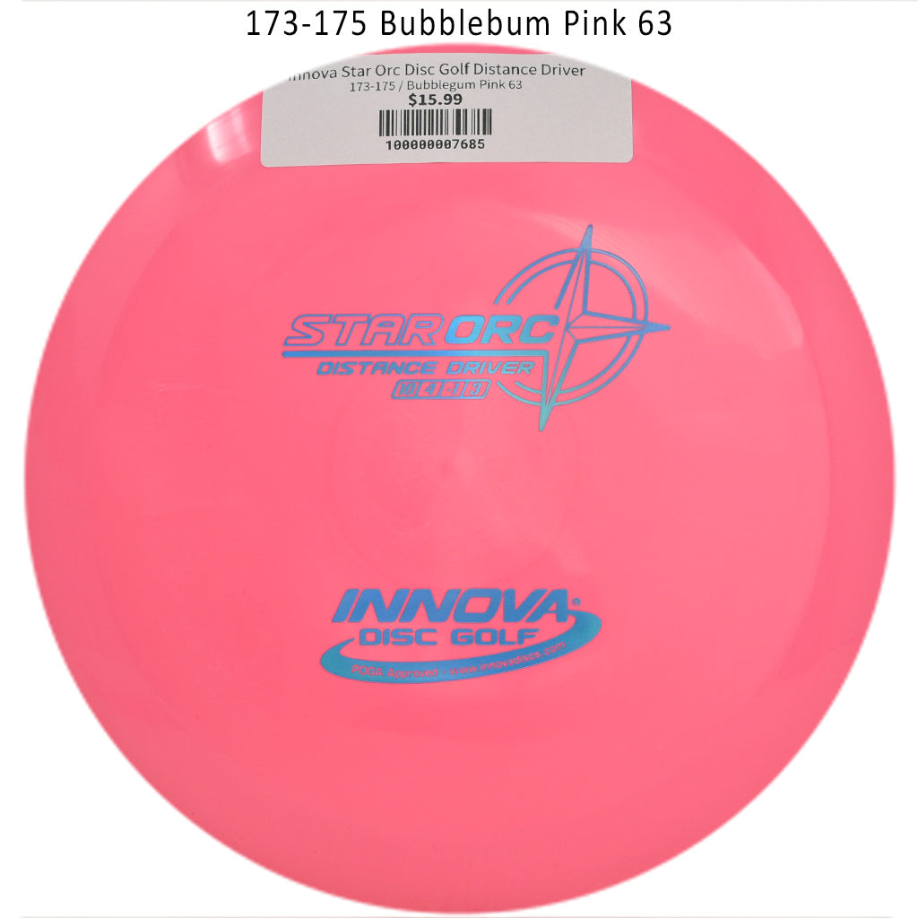 innova-star-orc-disc-golf-distance-driver 173-175 Bubblegum Pink 63