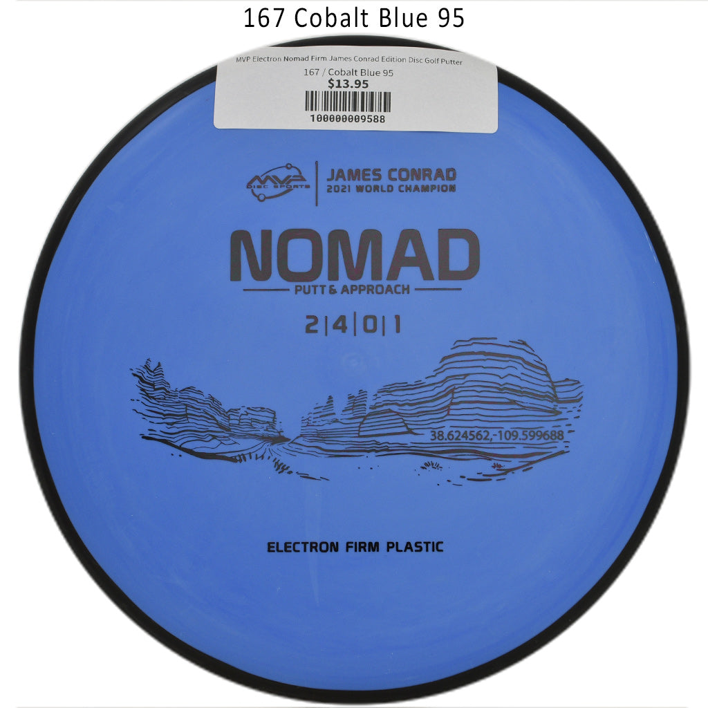mvp-electron-nomad-firm-james-conrad-edition-disc-golf-putter 167 Cobalt Blue 95 