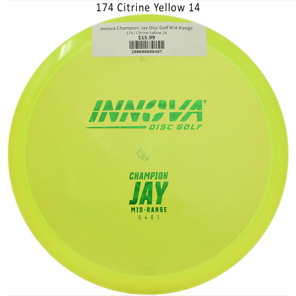 innova-champion-jay-disc-golf-mid-range 174 Citrine Yellow 14 
