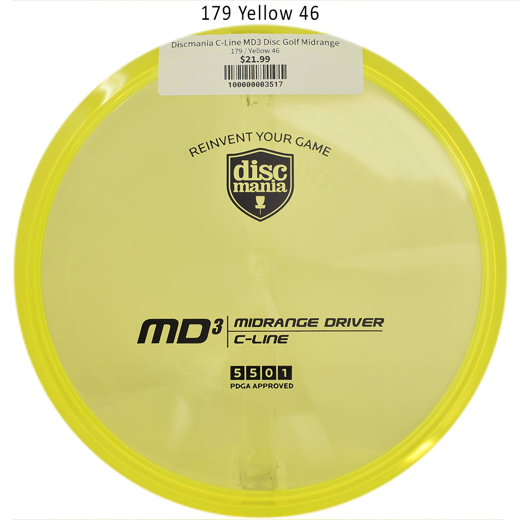 discmania-c-line-md3-disc-golf-midrange 179 Yellow 46