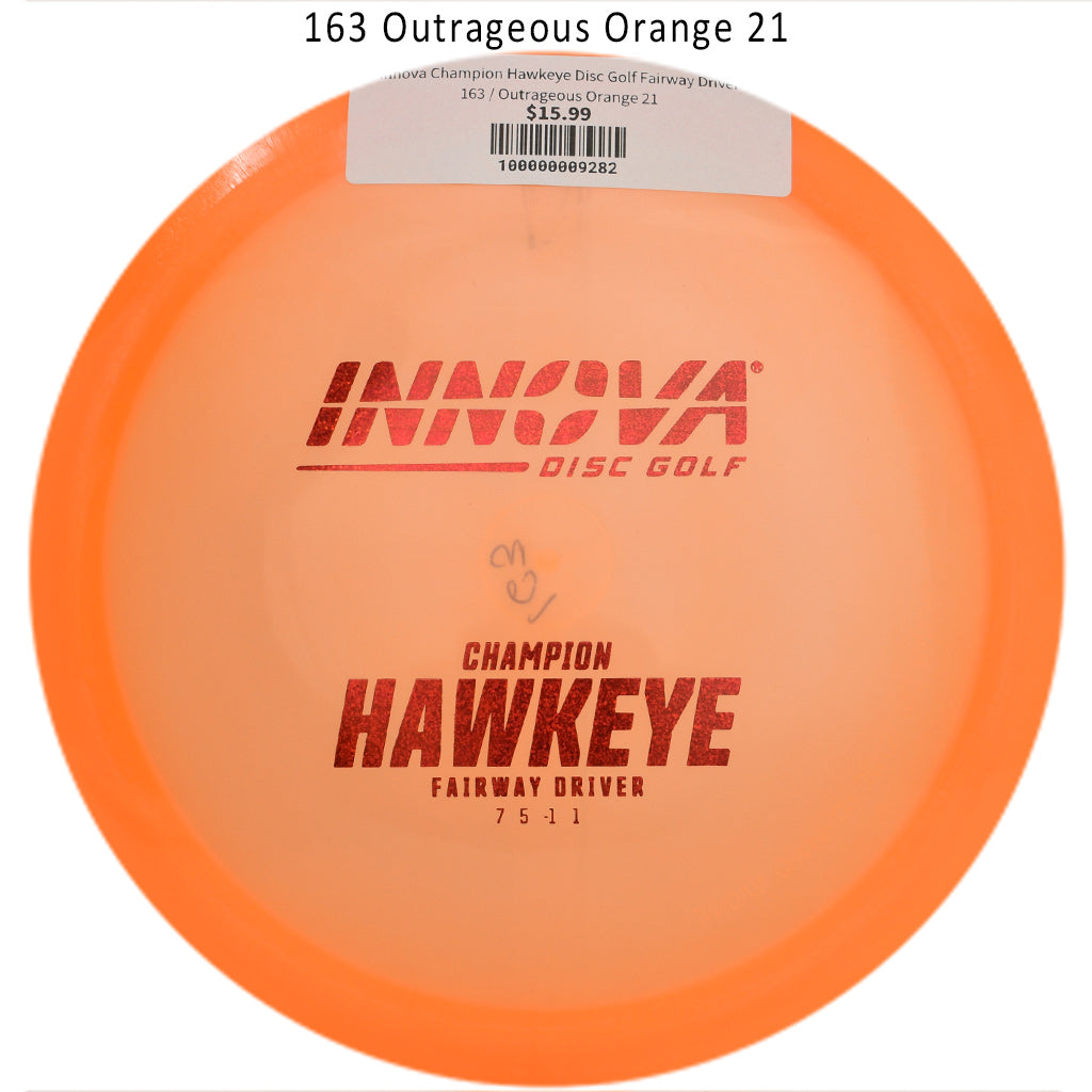 innova-champion-hawkeye-disc-golf-fairway-driver 163 Outrageous Orange 21