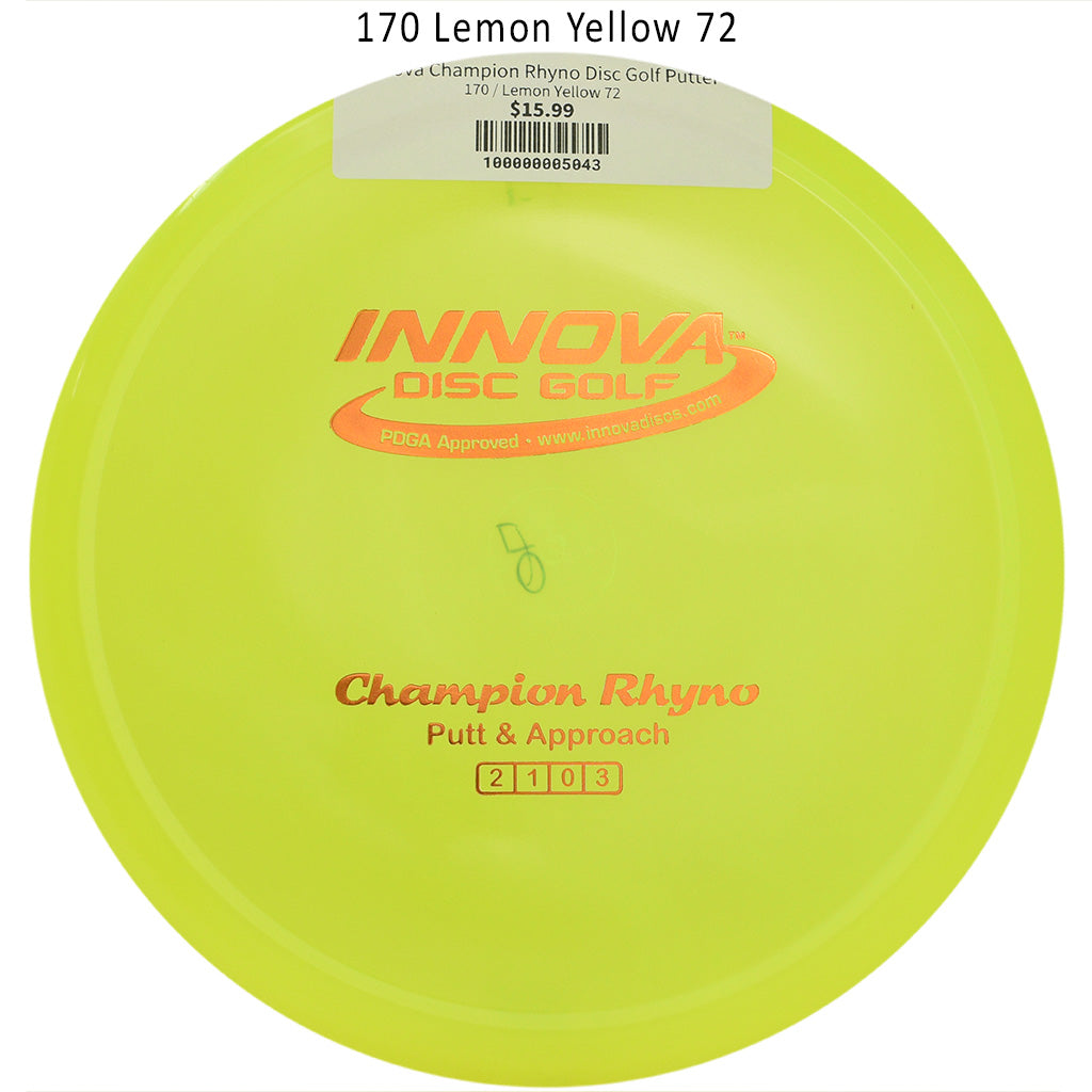innova-champion-rhyno-disc-golf-putter 170 Lemon Yellow 72 
