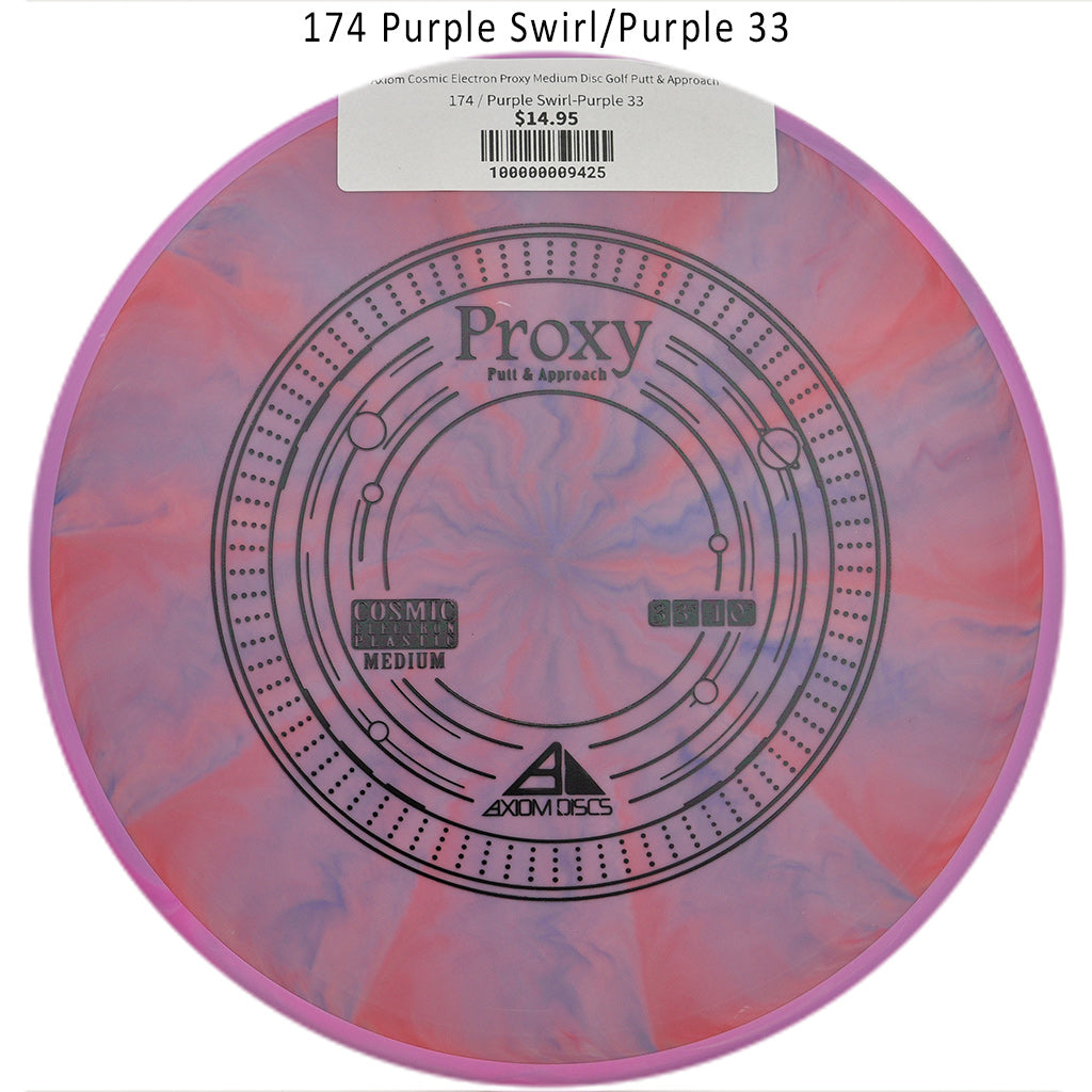 axiom-cosmic-electron-proxy-medium-disc-golf-putt-approach 174 Purple Swirl-Purple 33 
