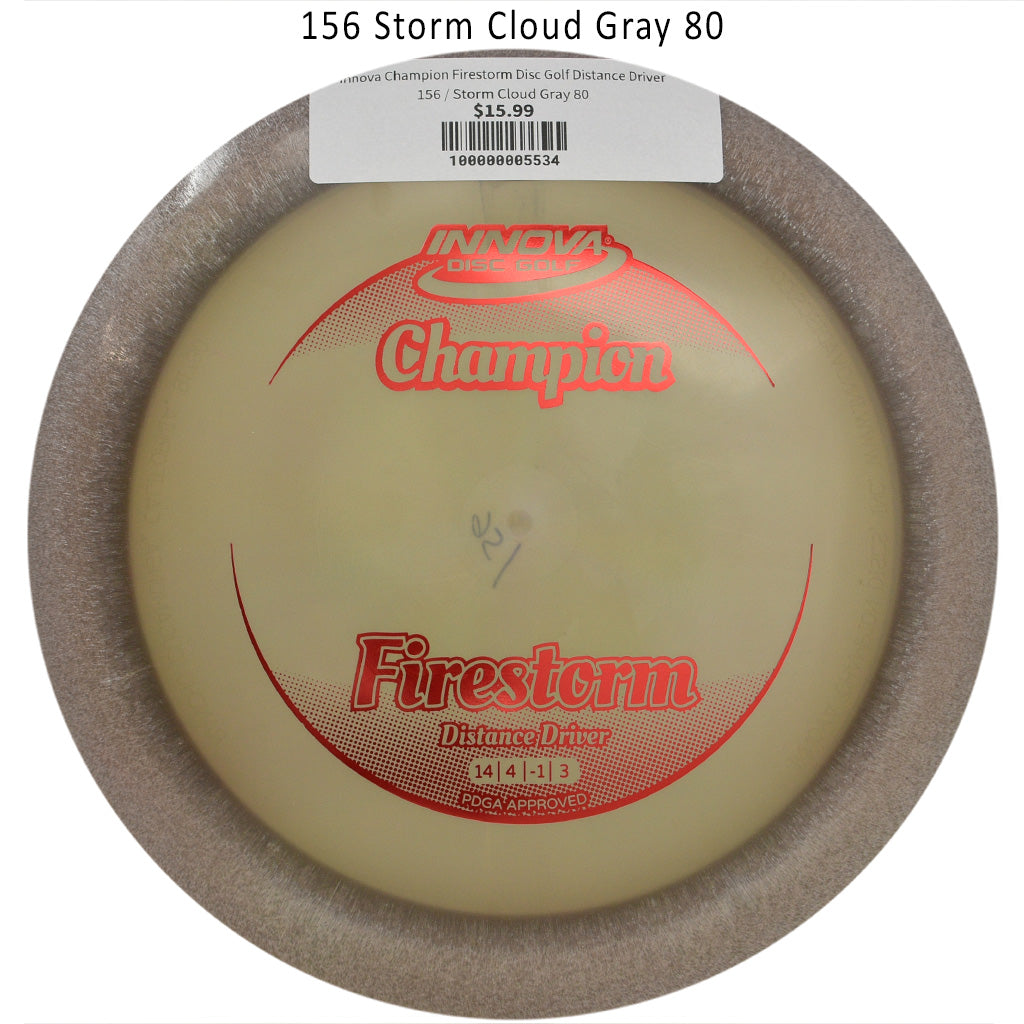 innova-champion-firestorm-disc-golf-distance-driver 156 Storm Cloud Gray 80