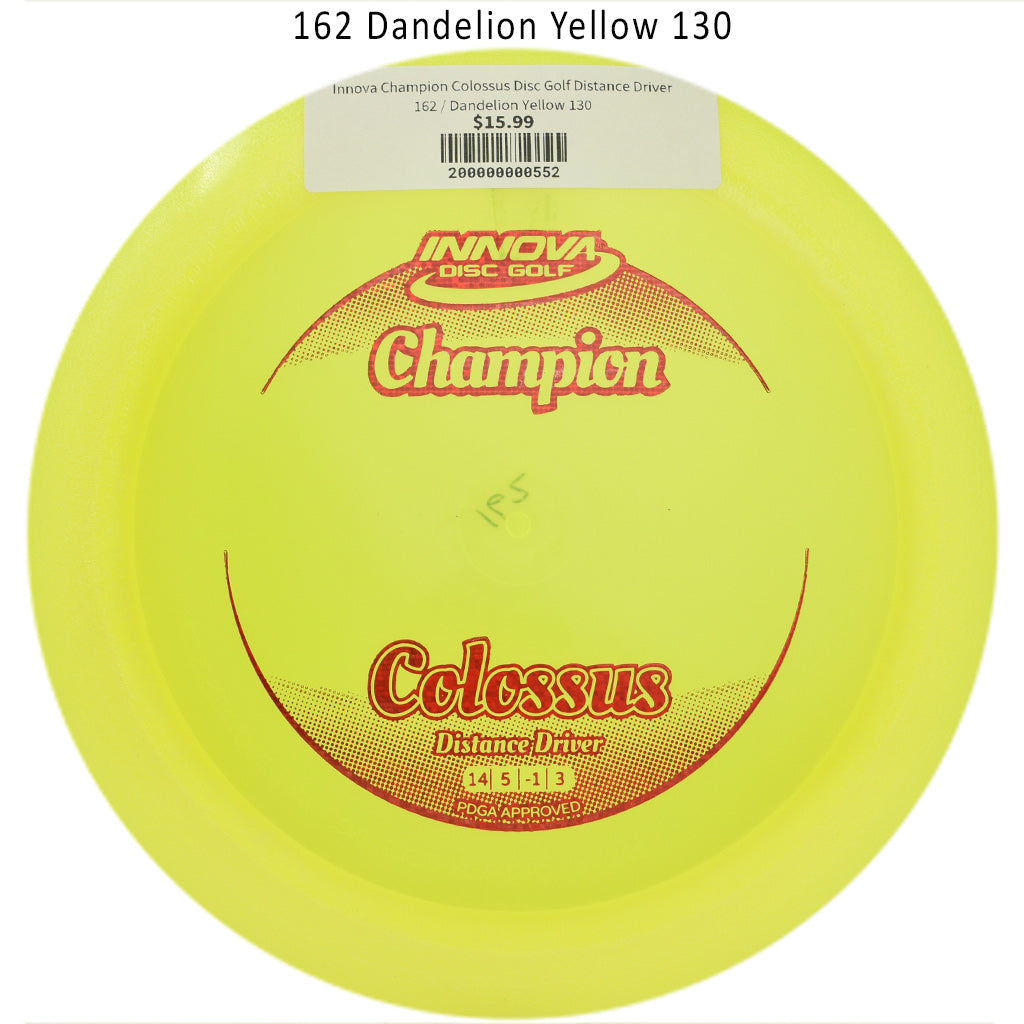 innova-champion-colossus-disc-golf-distance-driver 162 Dandelion Yellow 130