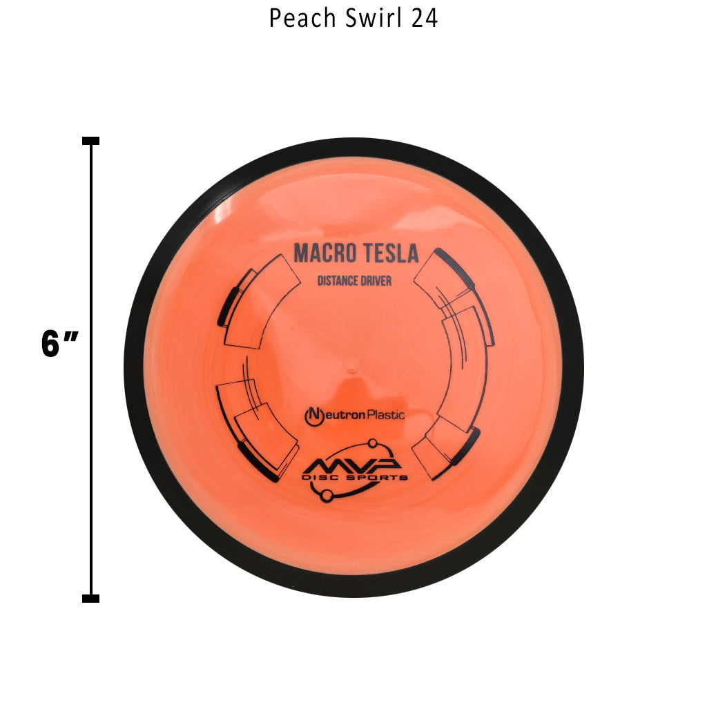 mvp-neutron-tesla-macro-disc-golf-mini-marker Peach Swirl 24 