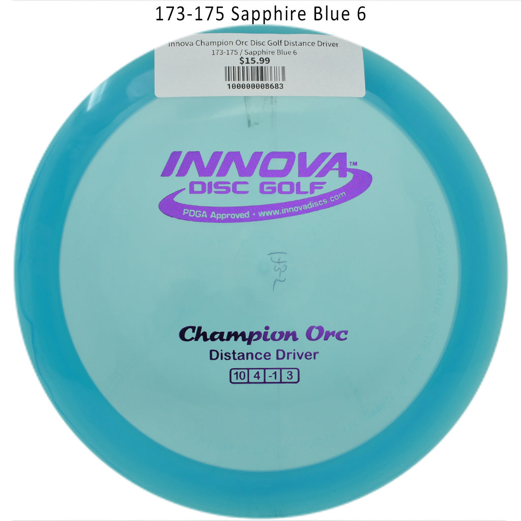 innova-champion-orc-disc-golf-distance-driver 173-175 Sapphire Blue 6