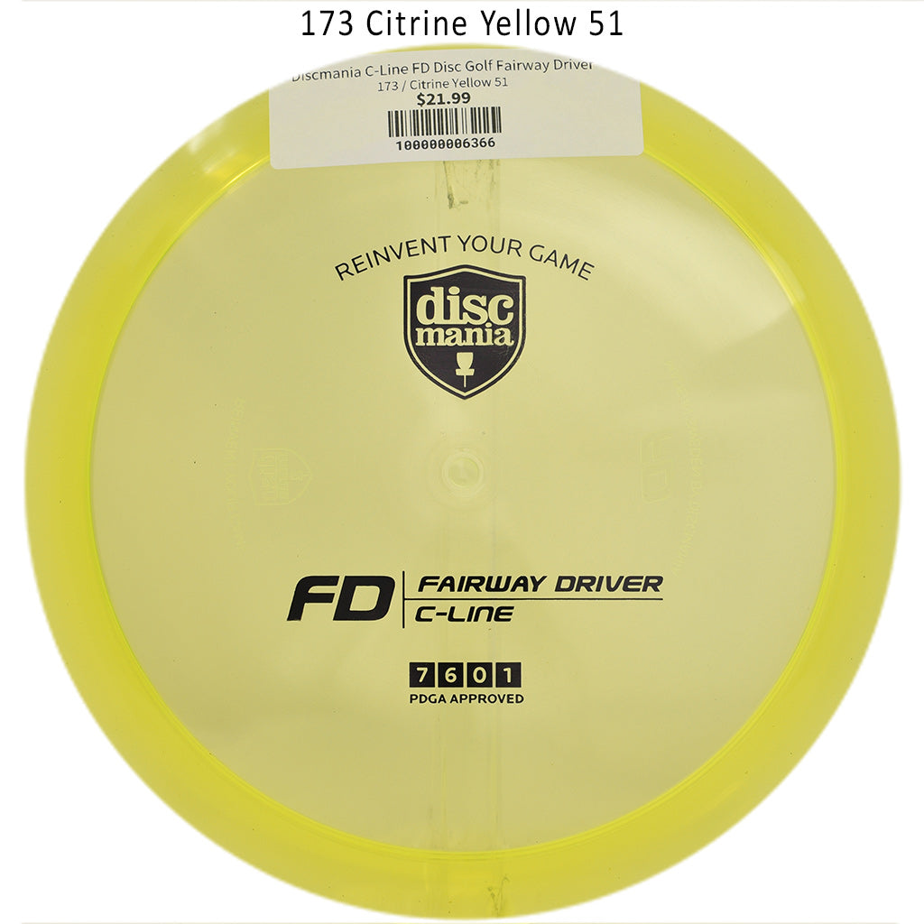 discmania-c-line-fd-disc-golf-fairway-driver 173 Citrine Yellow 51