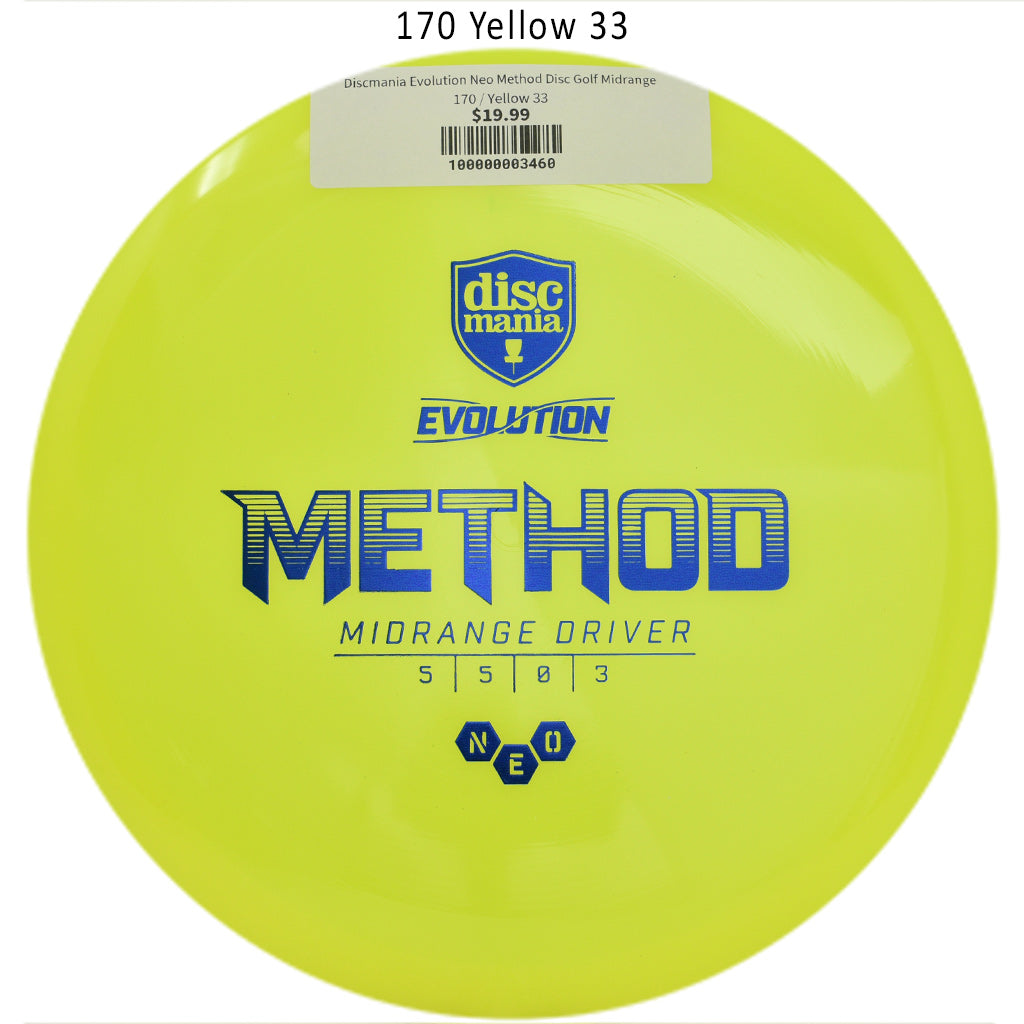 discmania-evolution-neo-method-disc-golf-midrange 170 Yellow 33