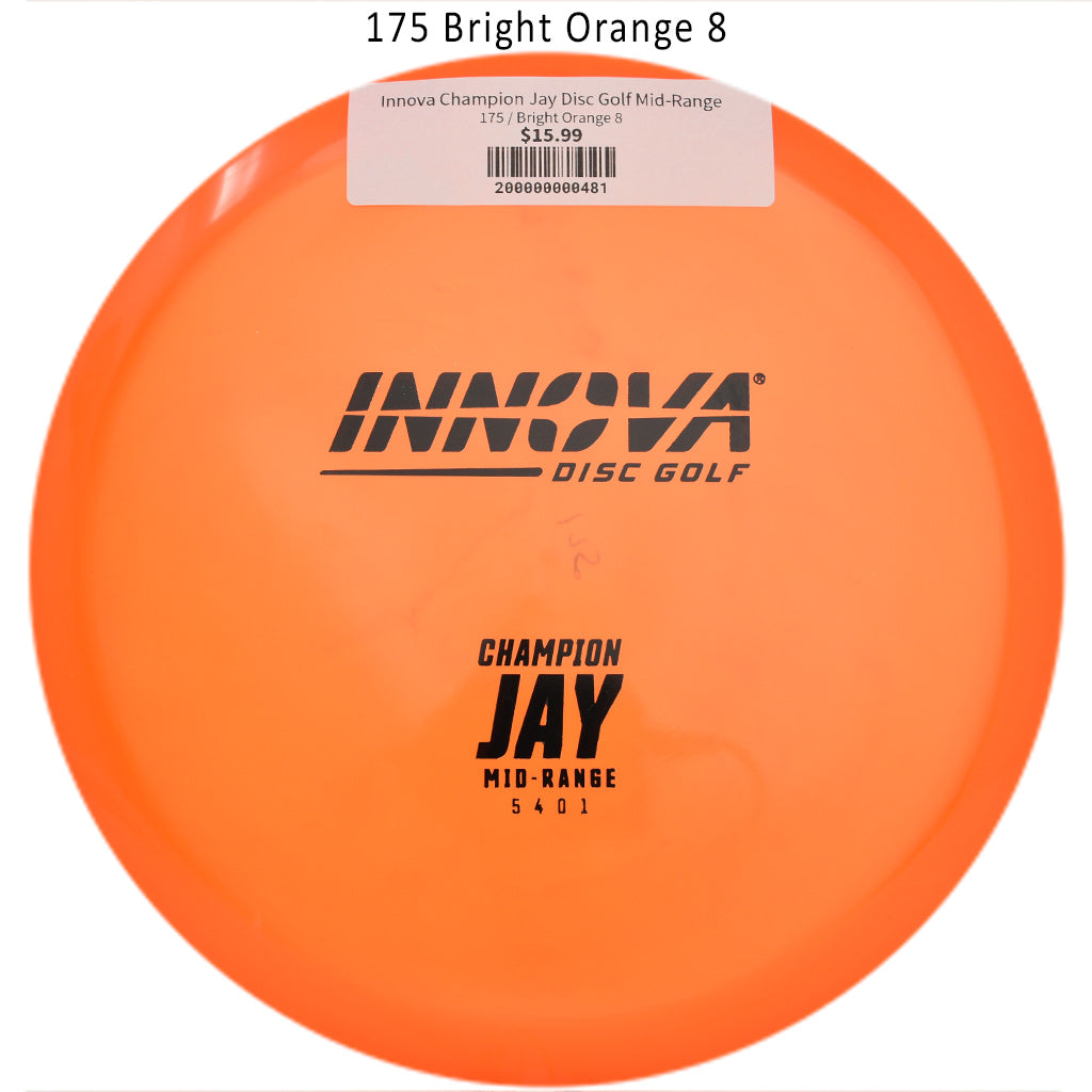 innova-champion-jay-disc-golf-mid-range 175 Bright Orange 8 