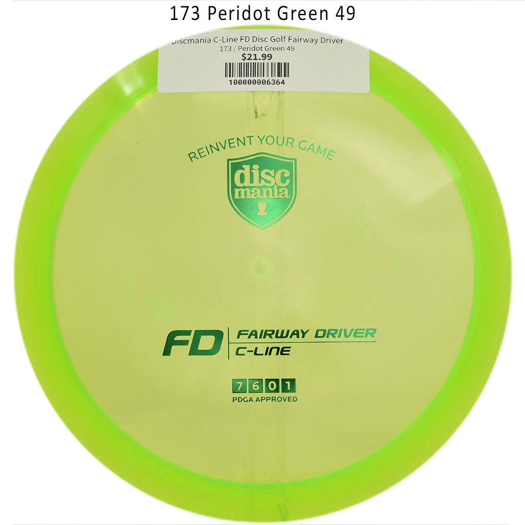 discmania-c-line-fd-disc-golf-fairway-driver 173 Peridot Green 49