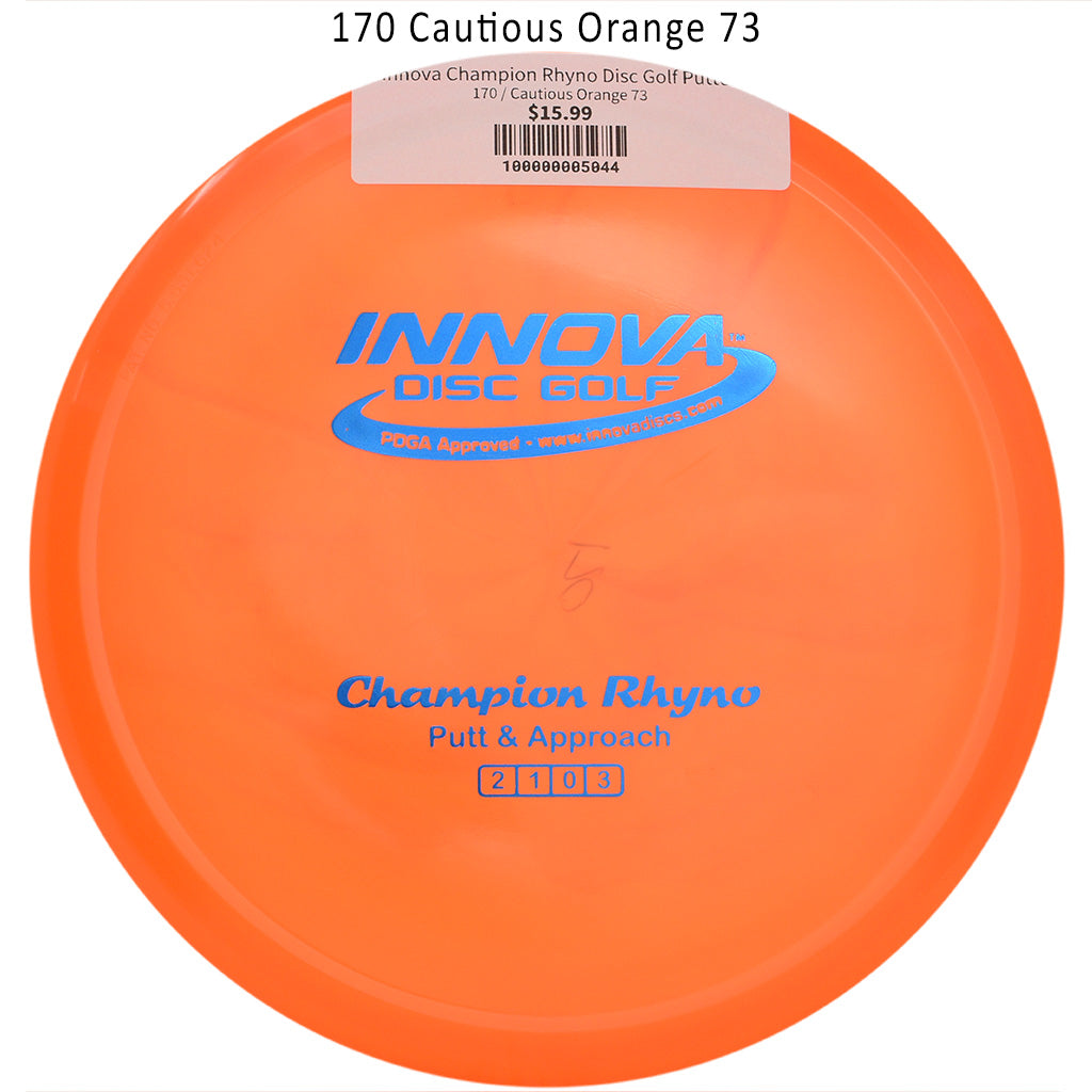innova-champion-rhyno-disc-golf-putter 170 Cautious Orange 73 
