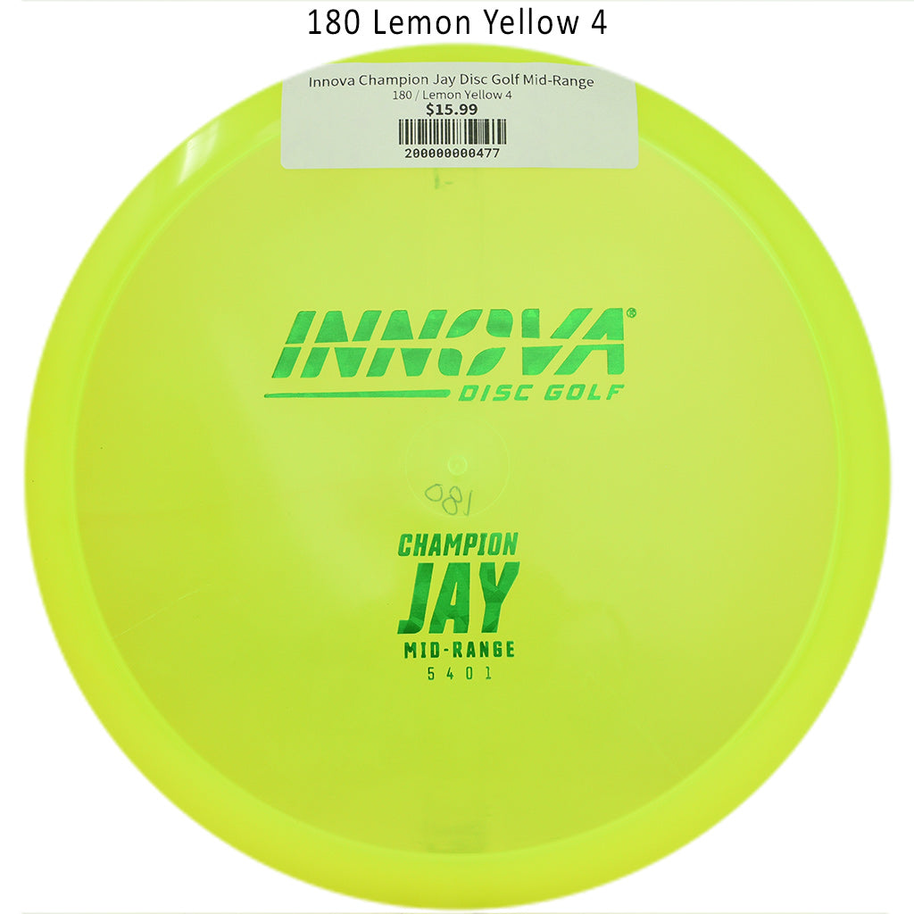 innova-champion-jay-disc-golf-mid-range 180 Lemon Yellow 4 