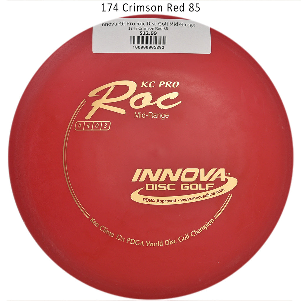 innova-kc-pro-roc-disc-golf-mid-range 174 Crimson Red 85