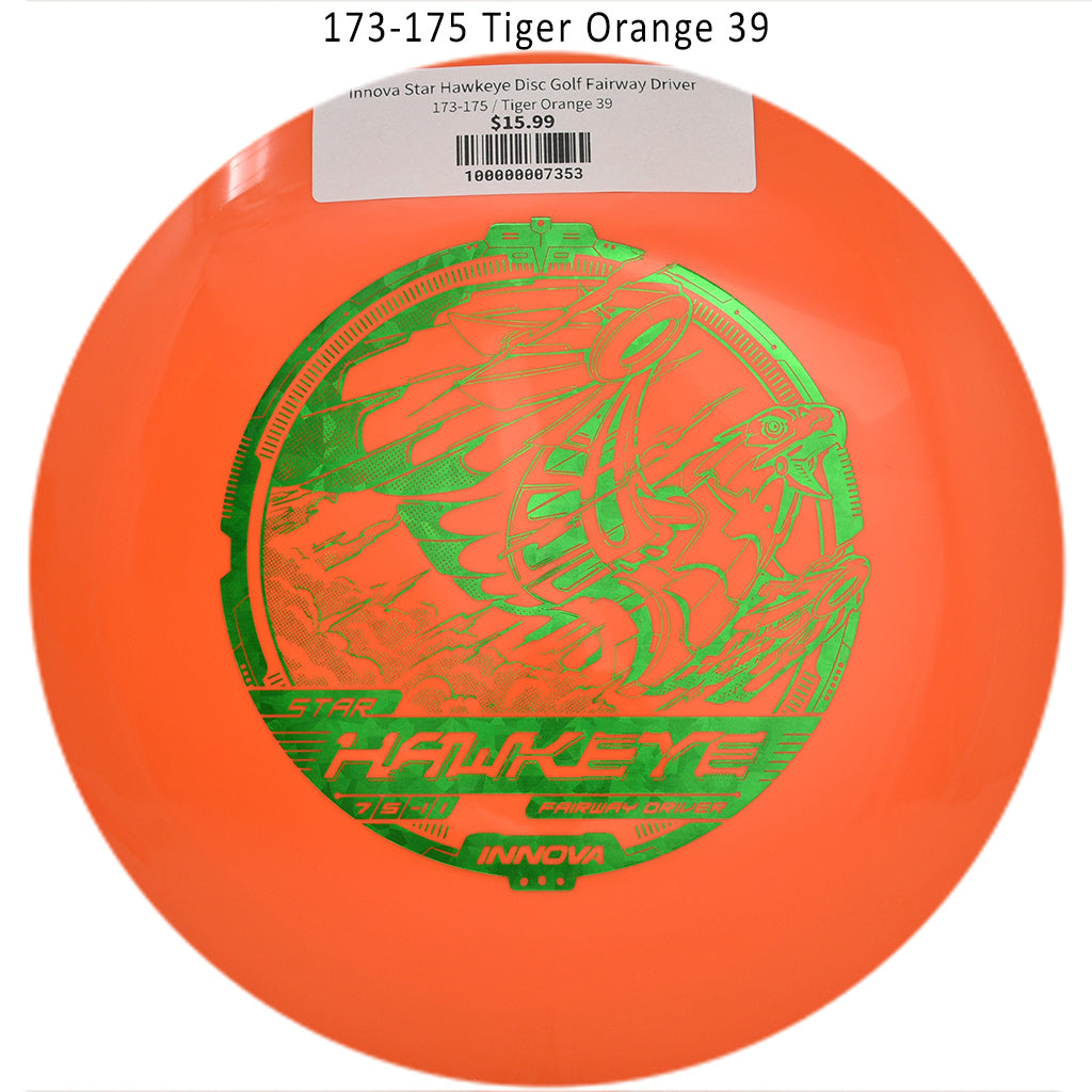 innova-star-hawkeye-disc-golf-fairway-driver 173-175 Tiger Orange 39