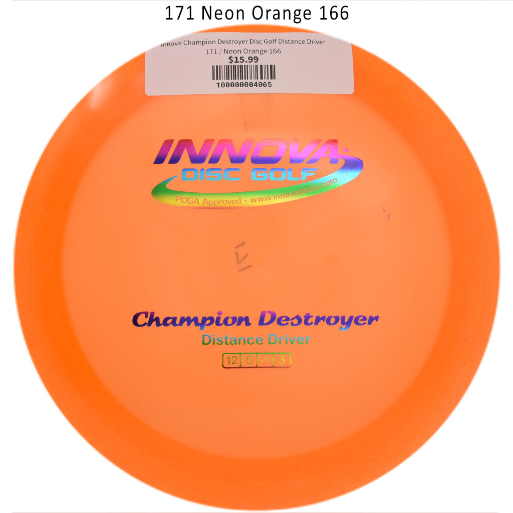 innova-champion-destroyer-disc-golf-distance-driver 171 Neon Orange 166