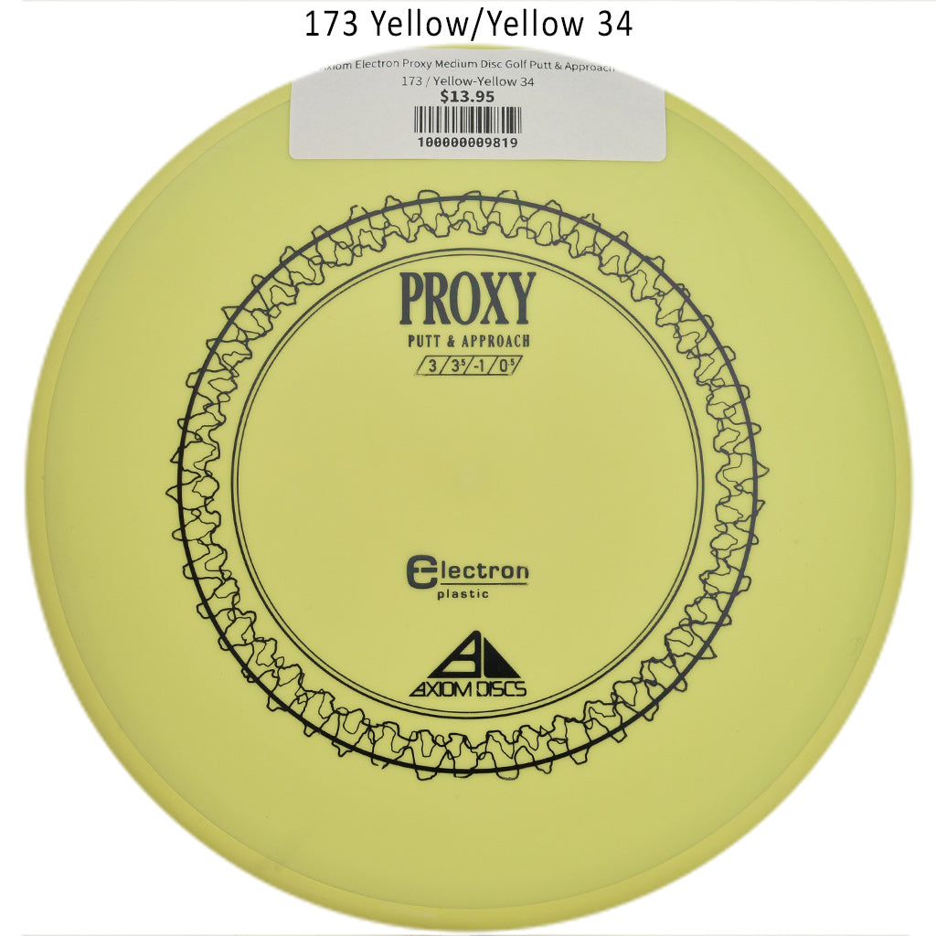 axiom-electron-proxy-medium-disc-golf-putt-approach 173 Yellow-Yellow 34