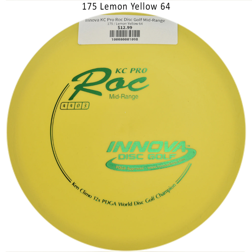 innova-kc-pro-roc-disc-golf-mid-range 175 Lemon Yellow 64